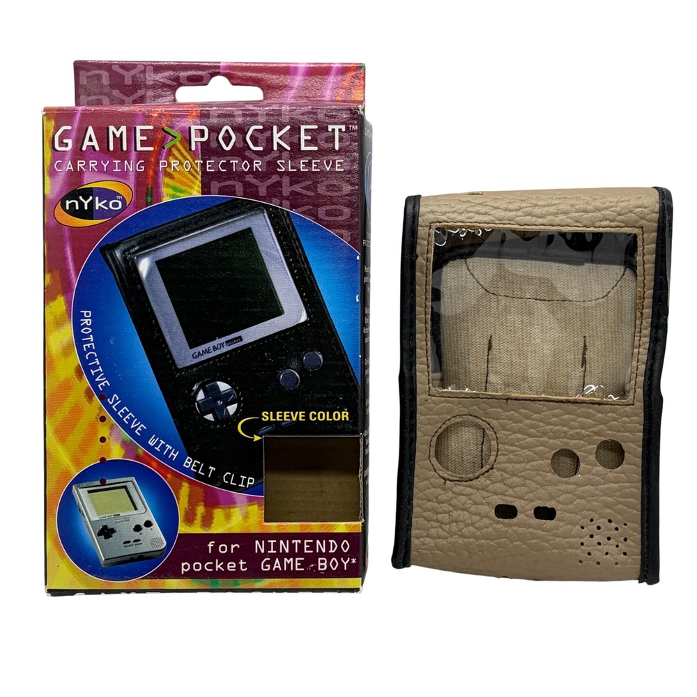 Nyko Game Pocket Carrying Protector Sleeve Tan Nintendo Game Boy Pocket GP-80045
